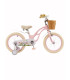 Bicicletă pentru copii Antule 18 inch, alb–roz